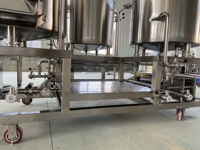 Chaisse de brassage 300L Star à 3 cuves en acier inoxydable 304 de qualité alimentaire avec système de contrôle PID pour la brasserie, solution clé en main en promotion