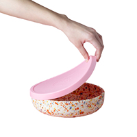 Couvercle d'étanchéité en silicone Tierra Cocida fait à la main en Espagne, accessoire de cuisine, récipient avec capuchon d'aspiration en silicone durable