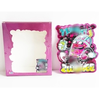 Boîte en Mylar découpée sur mesure Cali Irregular 0,125 oz et sac de forme spéciale pour produits comestibles, anti-odeur avec fenêtre