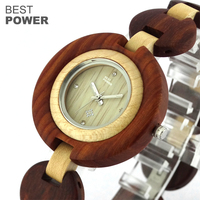 Montre-bracelet en bois pour hommes, nouveau modèle 2022, vente en gros