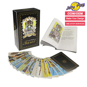 <span class=keywords><strong>Jeu</strong></span> de cartes de tarot personnalisé, écologique, durable, avec boîte cadeau et livret pour la divination - Product Image 1