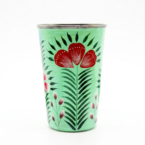 Verre en acier inoxydable durable peint à la main, verre imprimé en acier inoxydable attrayant, gobelet moderne réutilisable, décoratif de qualité supérieure - Product Image 1