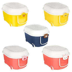 Caja <span class=keywords><strong>de</strong></span> Almacenamiento <span class=keywords><strong>de</strong></span> Plástico con Diseño <span class=keywords><strong>de</strong></span> Patito Amarillo, Gran Capacidad, con Ruedas, Venta al Por Mayor - Product Image 5