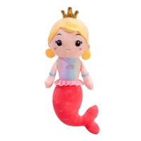 Boneka Putri Duyung Mia, Mainan Boneka Plush, Hadiah Anak Perempuan, Isi Kapas PP