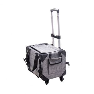 Custom Logo Pet Travel Bag with <b>Wheels</b> Removable Rolling Telescopic Handle Dog Stroller Cat Trolley Bag - Product Image 2