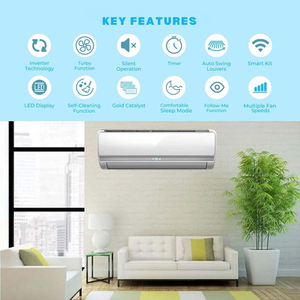 Aires Acondicionados Split de Pared, Potente Flujo de Aire Fresco y Saludable, Ahorro de Energía, Rendimiento Eficiente, Enfriamiento Eficiente - Product Image 2
