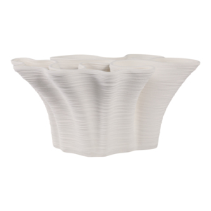 Vaso scultoreo in porcellana stile Valencia, vaso in ceramica per fiori, decorazione per soggiorno, pezzo d'accento per l'arredamento della casa - Product Image 1