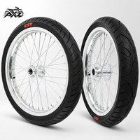 Kit de Ruedas Supermoto de 17 Pulgadas 70/90-17 90/80-17 Neumáticos de Carretera Surron Light Bee X Talaria Segway X260 Juego de Ruedas Completo de Aluminio CNC