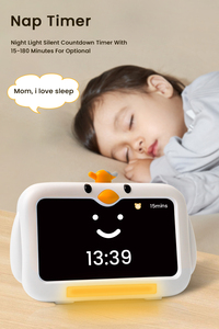 Ngày Và Đêm Đồng Hồ Trẻ Em Với Khóa Trẻ Em Và Chức Năng Báo Lại Hiển Thị Thời Gian Ngày Phim Hoạt Hình Đồng Hồ Báo Thức Cho Trẻ Em Dễ Dàng Đọc - Product Image 4