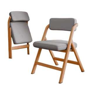 Chaise <span class=keywords><strong>de</strong></span> salle à manger pliable en cuir et bois, <span class=keywords><strong>ergonomique</strong></span>, empilable, design moderne durable, imperméable, pour hôtel, maison, <span class=keywords><strong>bureau</strong></span>, ZN 502 - Product Image 2