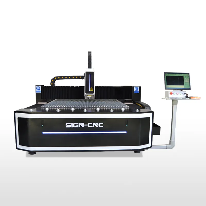 SIGN CNC 1000w/1500w/3000W Fiber Laser Cutting Machine 1325 1530 fiber laser cutting on metal/stainless materials