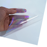 Papier autocollant transparent A4 imprimable à jet d'encre, film adhésif imperméable, superposition holographique transparente, lamination, autocollants en vinyle, papier