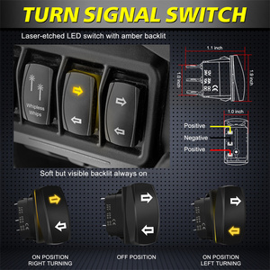 Arnés de Cables Automotriz Personalizado de 12V para Señales de Giro de UTV con Interruptor Basculante para Polaris <span class=keywords><strong>RZR</strong></span> Ranger <span class=keywords><strong>Maverick</strong></span> <span class=keywords><strong>X3</strong></span> Talon Mule - Product Image 3