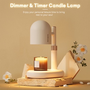 Decorative <b>Lighting</b> Flameless Candle Warmer Lamp Warm White Dimmable GU10 Table Lamp <b>Timer</b> for Home Decor - Product Image 5