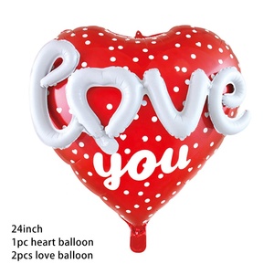 Globos de aluminio para decoración de fiestas, Globos de 22 pulgadas con diseño de <span class=keywords><strong>Amor</strong></span>, feliz cumpleaños, San Valentín, bodas - Product Image 3