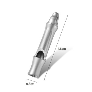 Sifflet d'urgence en titane BST-TI en plein air survie d'urgence Camping randonnée sifflet fort entraînement sport porte-clés sifflet - Product Image 4