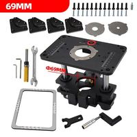 REALMAX W-34 Banc de travail de précision pour défonceuse à bois, réglable de 65 mm à 69 mm, avec plaque de montage