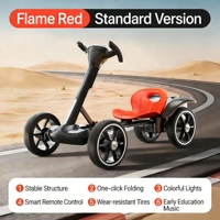 Go Kart Eléctrico Plegable de Alta Calidad para Niños Grandes, Diversión al Aire Libre, Regalo