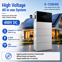 Système de Stockage d'Énergie Domestique Tout-en-un (8kWh ~128kWh) avec Wi-Fi + Bluetooth Intégrés, Module Boost DC400V, Batterie de Stockage Solaire Résidentielle