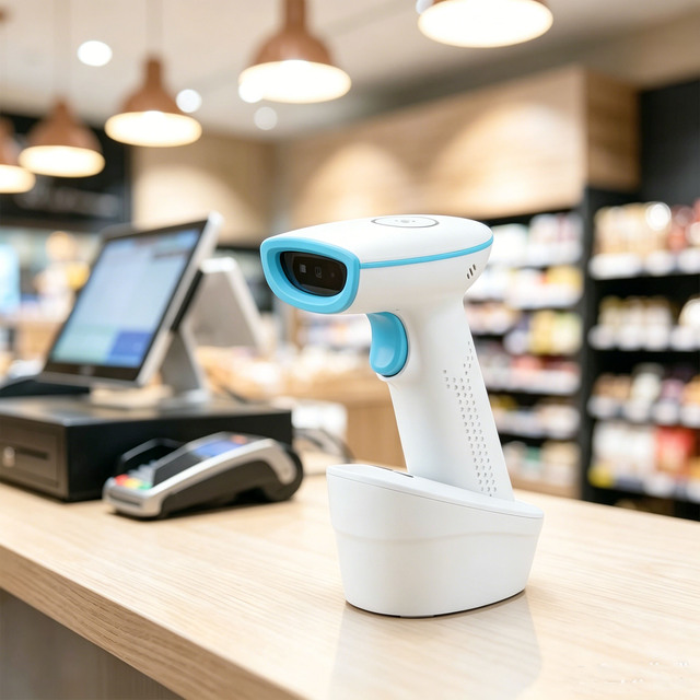Portable Wireless and Wired Barcode Scanner 2D QR Code Reader with Basic BT 2.4G Rechargeable Scanner HS3250/HS1200
