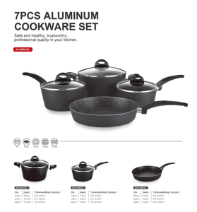 Juego de 7 <span class=keywords><strong>Ollas</strong></span> de <span class=keywords><strong>Granito</strong></span> de Gran Tamaño, Cacerola Antiadherente para Mantener el Calor, Sartén de <span class=keywords><strong>Granito</strong></span> - Product Image 6