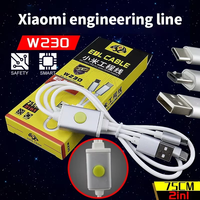 Kabel OSS W230 EDI 80mm Semua Ponsel Qualcomm untuk Ponsel Android Xiaomi Kabel Deep Flash dengan Port Micro Type-C