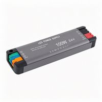 Mini Power Supply LED 24V 60W 100W 150W 200W Cocok untuk Kotak Saklar Dinding 86 Terminal Push In Aluminium Driver untuk Lampu Strip LED Linear