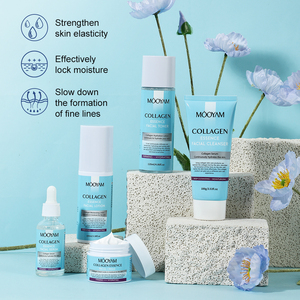 Suero limpiador facial antienvejecimiento, crema hidratante Facial, juego para el cuidado de la piel, Etiqueta Privada, 5 uds., colágeno, perfección de la piel - Product Image 5