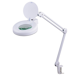 <span class=keywords><strong>Lampe</strong></span> <span class=keywords><strong>Loupe</strong></span> Professionnelle Portable avec Bras Articulé et Support de Table pour Salon de Manucure - Product Image 4