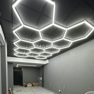 Super brillo 4000K Hexagonal barato garaje iluminación techo trabajo luz panal lámpara para sala de exposición COCHE Tienda de belleza - Product Image 5