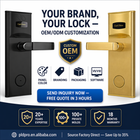 Cerradura Electrónica RFID sin Llave para Puerta de Hotel, Sistema de Cerradura con Tarjeta Magnética para Habitaciones de Hotel