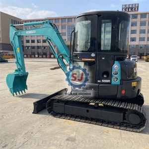 Mini-excavatrice d'occasion Kobelco SK55 5,5 tonnes SK55SR, mini-excavatrice d'occasion d'origine SK55 SK50 SK35, mini-excavatrice d'occasion du Japon CE/EPA - Product Image 3