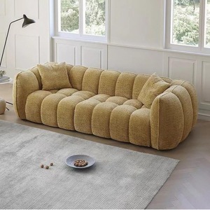 Ensemble de canapés de salon de luxe moderne en forme de L, <span class=keywords><strong>2</strong></span> et 3 places, en velours côtelé, avec mousse compressée, modulable, confortable, pour intérieur - Product Image 1