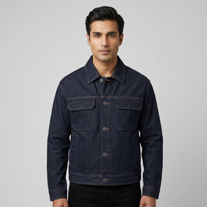 Best Quality Latest Stylish Breathable <b>Men</b> <b>Denim</b> Winter <b>Jacket</b> New Style Custom Logo Design Button Front <b>Denim</b> Jeans <b>Jacket</b> Boys - Product Image 1