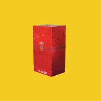 Caja de Embalaje de Alcohol en Forma de Abanico de Lujo con Impresión Personalizada Desarrollada por STPP para una Sola Botella, para Whisky/Gin/Tequila/Brandy