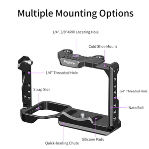 Kit de Jaula para Cámara <span class=keywords><strong>Sony</strong></span> <span class=keywords><strong>FX</strong></span> <span class=keywords><strong>3</strong></span> FX30 con Asa Superior, Asa Lateral, Extensión, Riel NATO y Zapata Fría - Product Image 5