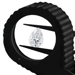 Precio al por Mayor, Diamantes Sueltos con Corte Excelente en Forma de Pera, Fabricante de la India, Certificados CVD HPHT, Cultivados en Laboratorio, Color DEF, 1ct/Pz, VVS-VS - Product Image 1