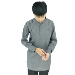 Malaysia <strong>Men</strong> Clothing Long Sleeve Slim Fit <strong>Kurta</strong> Pajama Simple Baju Melayu Fancy <strong>Men</strong> <strong>Kurta</strong> Designs - Product Image 6