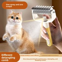 Brosse démêlante fine et légère pour poils d'animaux (chats, chiens)