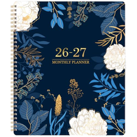 Nueva Agenda 2027 con Cubierta de Papel, Encuadernación en Espiral, 80 Hojas, Planificador Diario