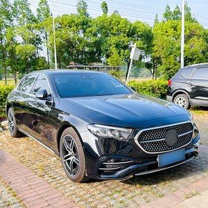 Mercedes-Benz E-Class W214 S214 Front Bumper Grille Trim Carbon Fiber Piano Black Electroplated Silver Decal Modification - Product Image 2