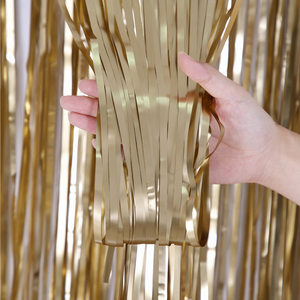 Rideau de fond en aluminium de 1x2m <span class=keywords><strong>avec</strong></span> pompons pour le Nouvel An chinois, les remises de diplômes, les fêtes de Pâques ; Décoration murale pour photomaton - Product Image 5