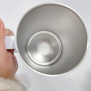 Tasses isothermes en acier inoxydable de 12 oz avec poignée, tasses de voyage de 12 oz avec couvercle, tasses droites pour chocolat chaud - Product Image 4