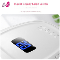Lampe à ongles rechargeable sans fil 60W, batterie 15600mAh, machine de polymérisation de vernis gel avec poignée pour commandes en gros