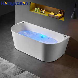 Bañera de baño moderna para interiores de 1,5/1,7 m, bañeras de masaje acrílicas para adultos - Product Image 1