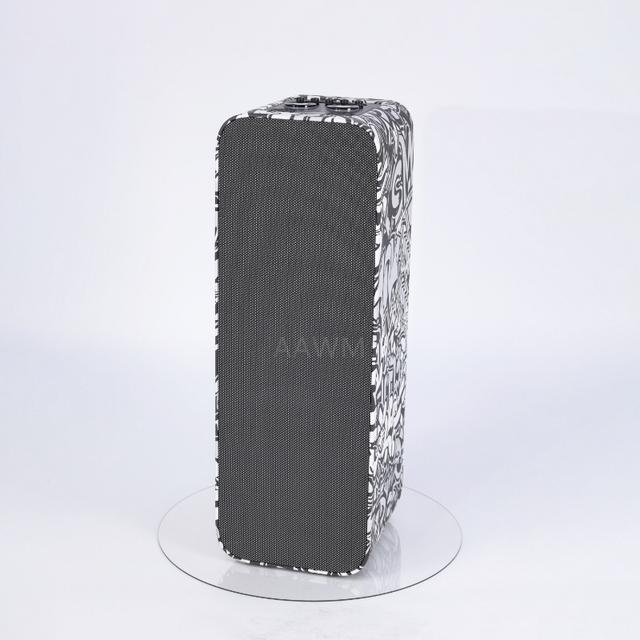 AAWM Portable Speaker Double 10 Inch Wooden Box RMS Power 130w with 9000mah Can Play 8H at 70% Volume Easy Sing