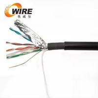 Kabel Patch Ethernet UTP CAT7 OEM ODM RJ45 REELEX Konduktor Padat Bersertifikasi Plenum 305m 23AWG CCA Tembaga PE LSZH PVC Jacket