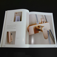Brochure de catalogue de mode de luxe personnalisée en gros, impression sur papier couché brillant ou mat, reliure parfaite