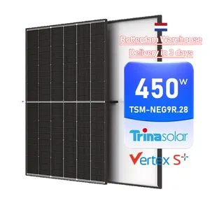 EU Rotterdam Stock Trina Vertex S+ 450 Watt 425w 430w 435w 440w 445 Watts Mono Pv Modules Vertex S Plus Trina Solar Panels 450w