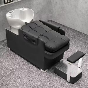 Bac à shampoing en céramique haut de gamme avec design multifonctionnel pour salons de luxe - Product Image 1